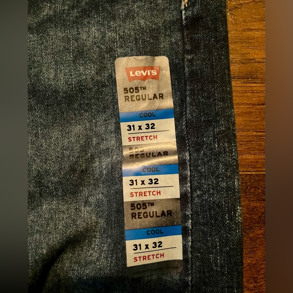 Levi's Dark Blue Straight Jeans size 31x32 NWT